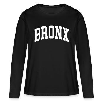 Bronx - T-shirt manches longues Premium bio Femme - noir - Devant - Julia (174cm)