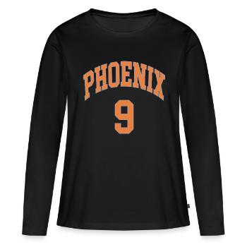 Phoenix 9 - Frauen Premium Bio Langarmshirt - Schwarz - Vorne - Julia (174cm)