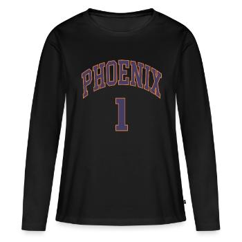 Phoenix 1 - Frauen Premium Bio Langarmshirt - Schwarz - Vorne - Julia (174cm)