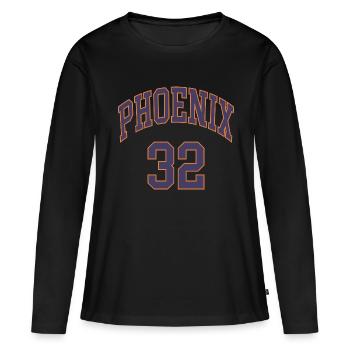 Phoenix 32 - Frauen Premium Bio Langarmshirt - Schwarz - Vorne - Julia (174cm)