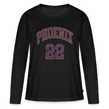 Phoenix 22 - Frauen Premium Bio Langarmshirt - Schwarz - Vorne - Julia (174cm)