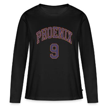Phoenix 9 - Frauen Premium Bio Langarmshirt - Schwarz - Vorne - Julia (174cm)