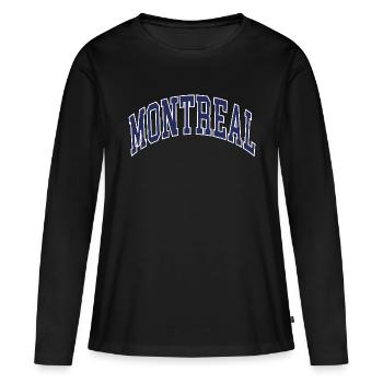Montreal - Women's Premium Organic Long Sleeve Shirt - black - Front - Julia (174cm)