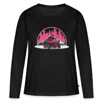 Quad ATV Offroad Quad Riders Women - Women's Premium Organic Long Sleeve Shirt - black - Front - Julia (174cm)