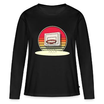 Basketball Hoop Basketball - Women's Premium Organic Long Sleeve Shirt - black - Front - Julia (174cm)