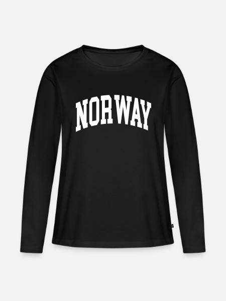 Norway - Frauen Premium Bio Langarmshirt - Schwarz