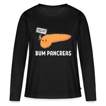 Diabetes Diabetic Insulin - Women's Premium Organic Long Sleeve Shirt - black - Front - Julia (174cm)