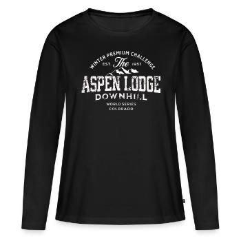 aspen lodge downhill world series 1957 - T-shirt manches longues Premium bio Femme - noir - Devant - Julia (174cm)