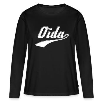Oida - Autriche dialecte dialecte langue des âges - T-shirt manches longues Premium bio Femme - noir - Devant - Julia (174cm)