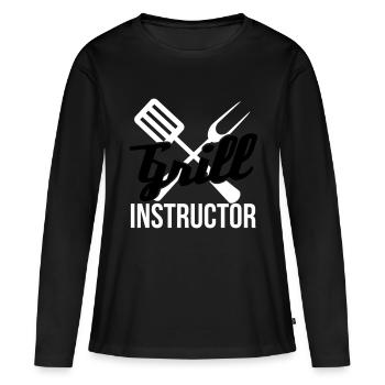 Grill Instructor - Frauen Premium Bio Langarmshirt - Schwarz - Vorne - Julia (174cm)