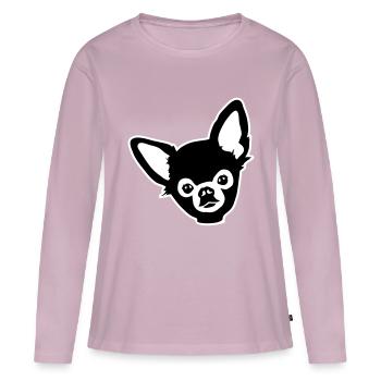 Chihuahua - Frauen Premium Bio Langarmshirt - Altrosa - Vorne - Julia (174cm)