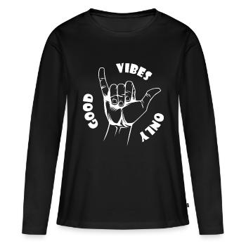 Planche de surf Surfer Sports nautiques - T-shirt manches longues Premium bio Femme - noir - Devant - Julia (174cm)