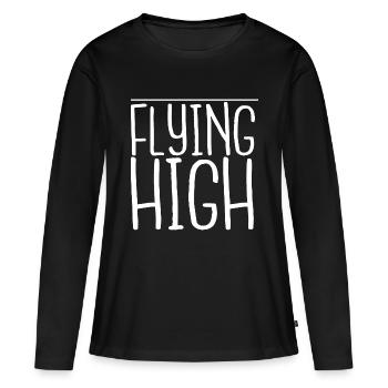 Expériences de vol Geek Soaring Flight Training - T-shirt manches longues Premium bio Femme - noir - Devant - Julia (174cm)