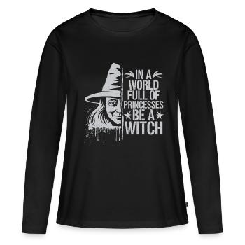 For fantasy and kawaii fans - Women's Premium Organic Long Sleeve Shirt - black - Front - Julia (174cm)
