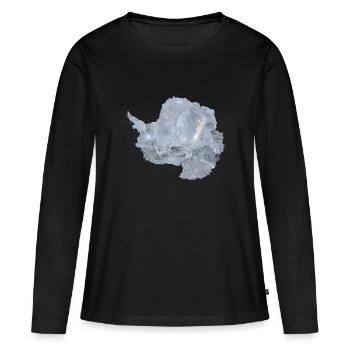 Antarctique - T-shirt manches longues Premium bio Femme - noir - Devant - Julia (174cm)