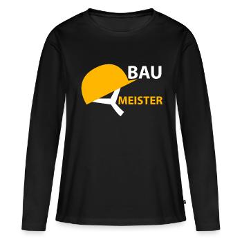 Maître d’ouvrage Ouvrier du bâtiment - T-shirt manches longues Premium bio Femme - noir - Devant - Julia (174cm)