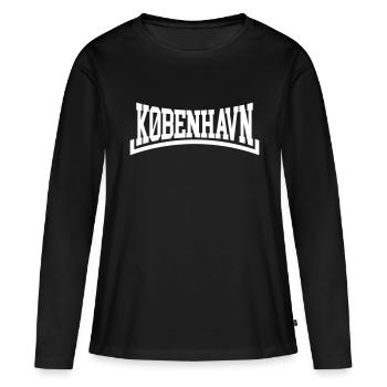 Copenhague - T-shirt manches longues Premium bio Femme - noir - Devant - Julia (174cm)