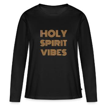 Christianity - Women's Premium Organic Long Sleeve Shirt - black - Front - Julia (174cm)