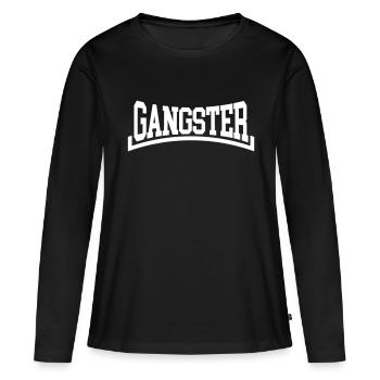 Gangster - Frauen Premium Bio Langarmshirt - Schwarz - Vorne - Julia (174cm)