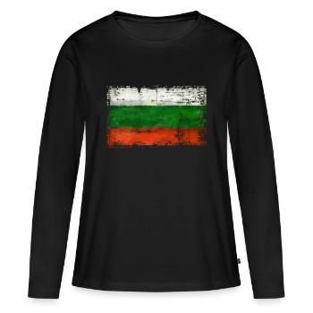 Bulgarie - Bulgarie - T-shirt manches longues Premium bio Femme - noir - Devant - Julia (174cm)