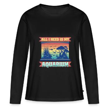 Reproduction de coraux Éleveurs de coraux - T-shirt manches longues Premium bio Femme - noir - Devant - Julia (174cm)