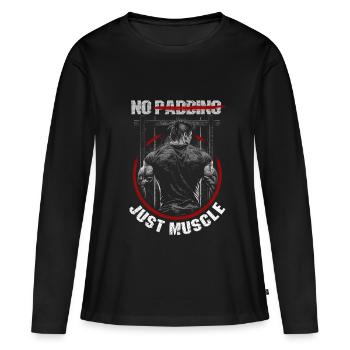 Cosplay Bodybuilder - Frauen Premium Bio Langarmshirt - Schwarz - Vorne - Julia (174cm)
