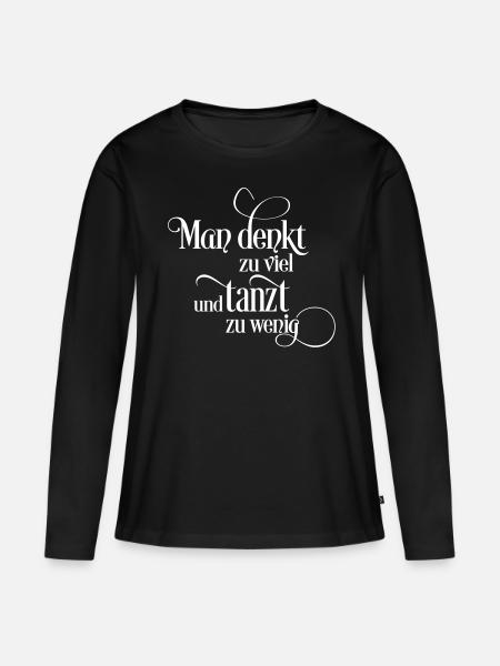 tanzen - Frauen Premium Bio Langarmshirt - Schwarz