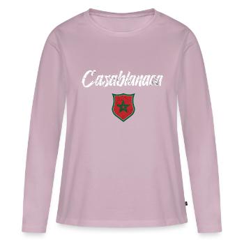 Casablanca - Frauen Premium Bio Langarmshirt - Altrosa - Vorne - Julia (174cm)