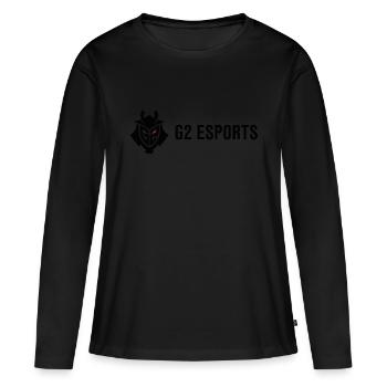 G2 Esports Logo Black - Women's Premium Organic Long Sleeve Shirt - black - Front - Julia (174cm)