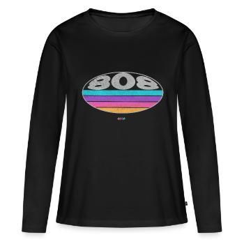 808 Boîte à rythmes SYNTHÉTISEUR analogique - T-shirt manches longues Premium bio Femme - noir - Devant - Julia (174cm)