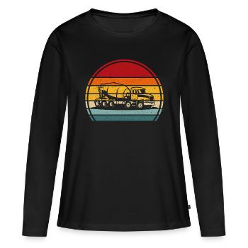 Concrete Mixer Car Concrete Mixer Concrete Mixer Driver - Women's Premium Organic Long Sleeve Shirt - black - Front - Julia (174cm)