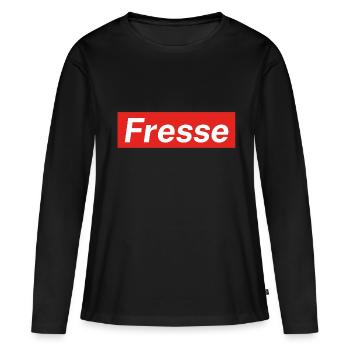 C’est la gueule - T-shirt manches longues Premium bio Femme - noir - Devant - Julia (174cm)