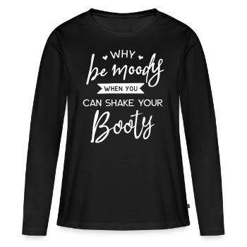 Danser - T-shirt manches longues Premium bio Femme - noir - Devant - Julia (174cm)