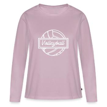 Volleyball Game Volley - Frauen Premium Bio Langarmshirt - Altrosa - Vorne - Julia (174cm)