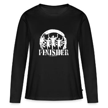 Jogger - Finisher - Women's Premium Organic Long Sleeve Shirt - black - Front - Julia (174cm)