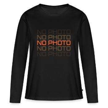Pas de photo - T-shirt manches longues Premium bio Femme - noir - Devant - Julia (174cm)