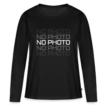 Pas de photo - T-shirt manches longues Premium bio Femme - noir - Devant - Julia (174cm)