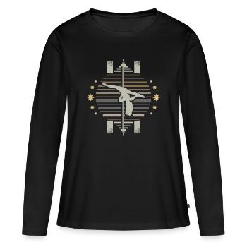 Pole Dance - Frauen Premium Bio Langarmshirt - Schwarz - Vorne - Julia (174cm)