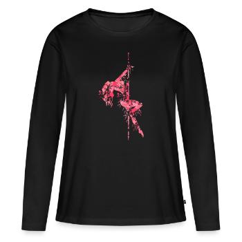 Pole Dance - Frauen Premium Bio Langarmshirt - Schwarz - Vorne - Julia (174cm)
