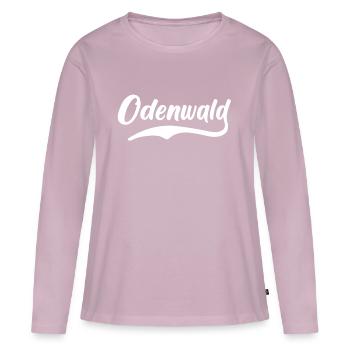 Odenwald Sprüche Odenwälder - Frauen Premium Bio Langarmshirt - Altrosa - Vorne - Julia (174cm)
