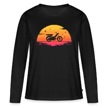 sunrise moped moped - Women's Premium Organic Long Sleeve Shirt - black - Front - Julia (174cm)