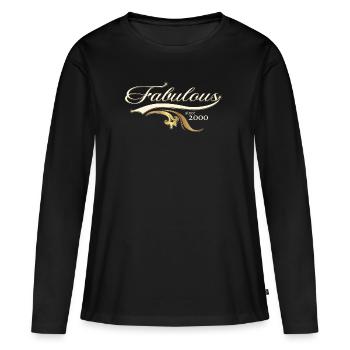 Fabulous since 2000 - Women's Birthday - Women's Premium Organic Long Sleeve Shirt - black - Front - Julia (174cm)