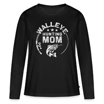 Héroïne de sandre - Chasseresse du doré jaune - T-shirt manches longues Premium bio Femme - noir - Devant - Julia (174cm)