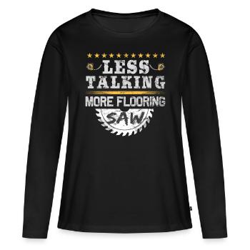 Flooring Construction Carpet Installer - Women's Premium Organic Long Sleeve Shirt - black - Front - Julia (174cm)