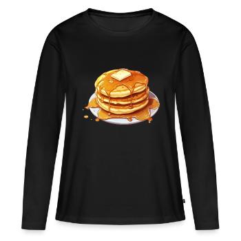 Journée nationale du sirop d’érable - Sucre et - T-shirt manches longues Premium bio Femme - noir - Devant - Julia (174cm)
