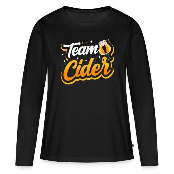 Crawled Pub Crawl Boire de l’alcool - T-shirt manches longues Premium bio Femme - noir - Devant - Julia (174cm)