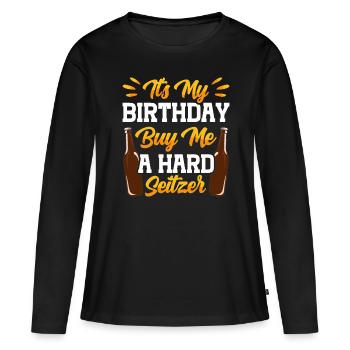Crawled Pub Crawl Boire de l’alcool - T-shirt manches longues Premium bio Femme - noir - Devant - Julia (174cm)