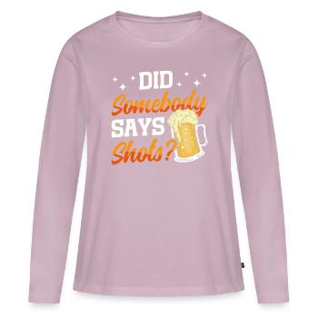 Crawled Pub Crawl Alcohol Drinking - Frauen Premium Bio Langarmshirt - Altrosa - Vorne - Julia (174cm)