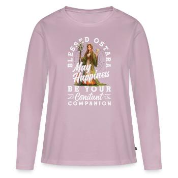 Easter Eostre Pagan Spring - Women's Premium Organic Long Sleeve Shirt - dusky pink - Front - Julia (174cm)