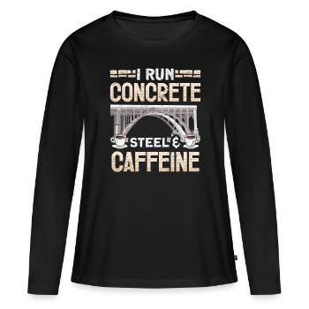 Construction de ponts et ingénieur de ponts - T-shirt manches longues Premium bio Femme - noir - Devant - Julia (174cm)